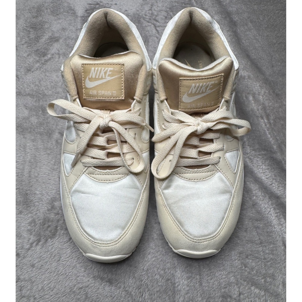 Nike Air Span II SE Mens 10 Desert Ore Sail Cream  Sneakers BQ8164-200